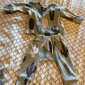 Cactus Print Baby Outfit